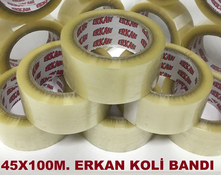 45X100 AKRİLİK ŞEFFAF KOLİ BANDI