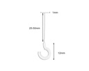 25 MM ERKAN HOOK PİN SİYAH  ETİKET PLS (5.000)